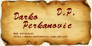 Darko Perkanović vizit kartica
